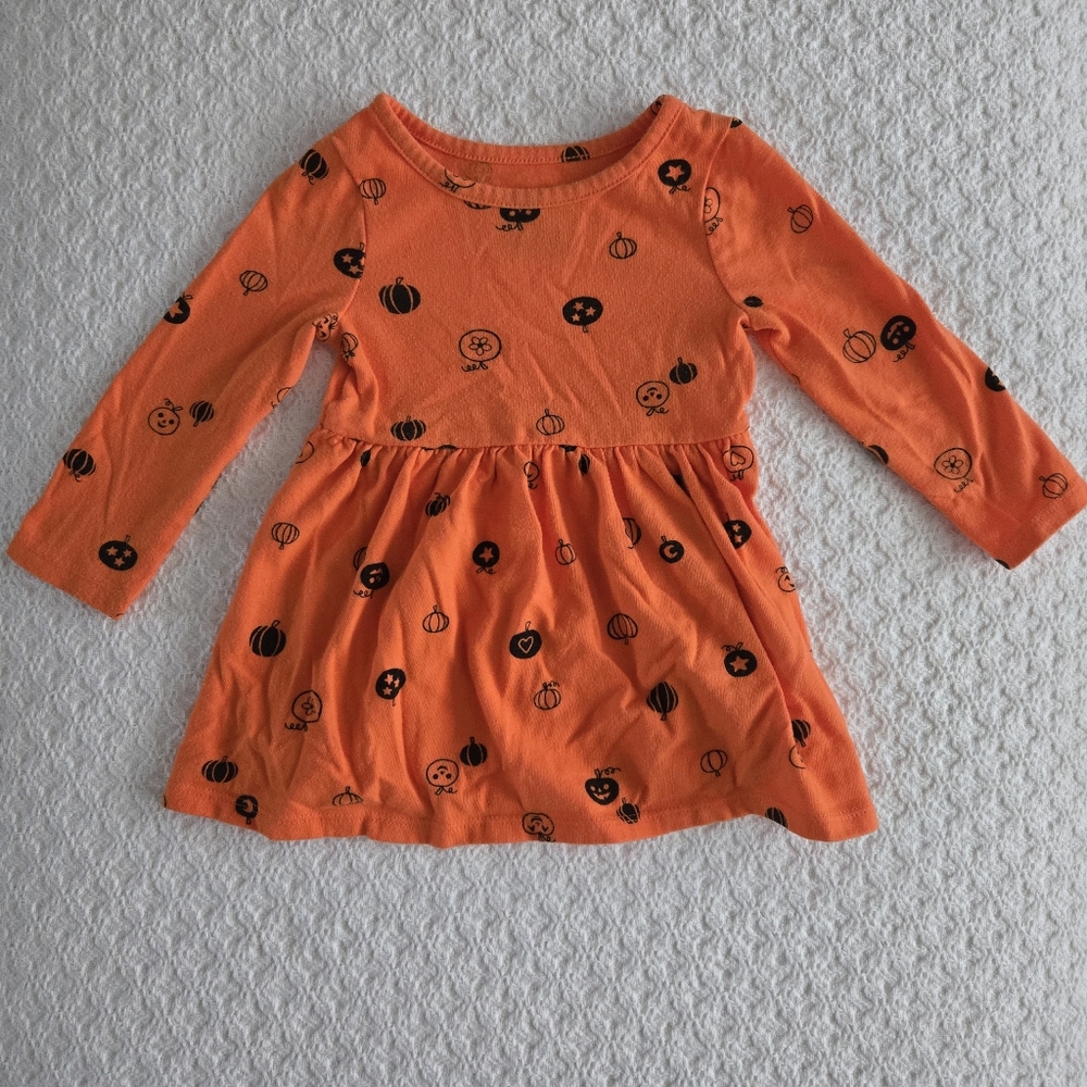 Cat & Jack Baby Girl Long Sleeve Halloween Dress 12 Months